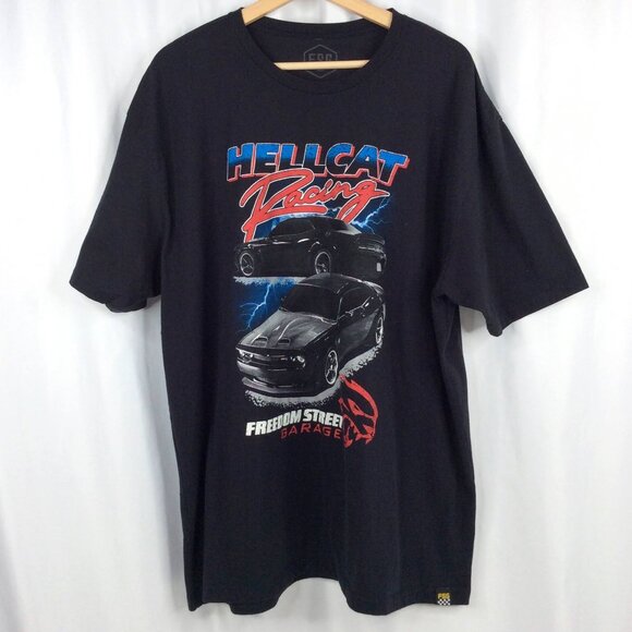 FSG Freedom Street Garage T-Shirt Mens 3XL Dodge Challenger Hellcat Racing Black - Picture 1 of 3